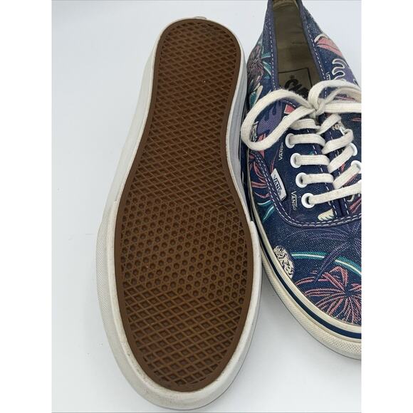 VANS VAN DOREN 7.5 mens Blue Tropical FLORAL 9 WOMENS 5 OLD SKOOL Blue Pink - Picture 7 of 8
